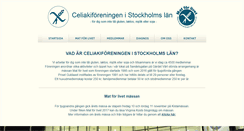Desktop Screenshot of celiakistockholm.se