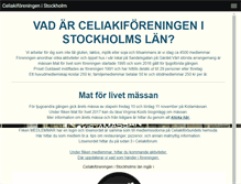 Tablet Screenshot of celiakistockholm.se